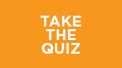 Orange circle with white words “Take the Quiz”